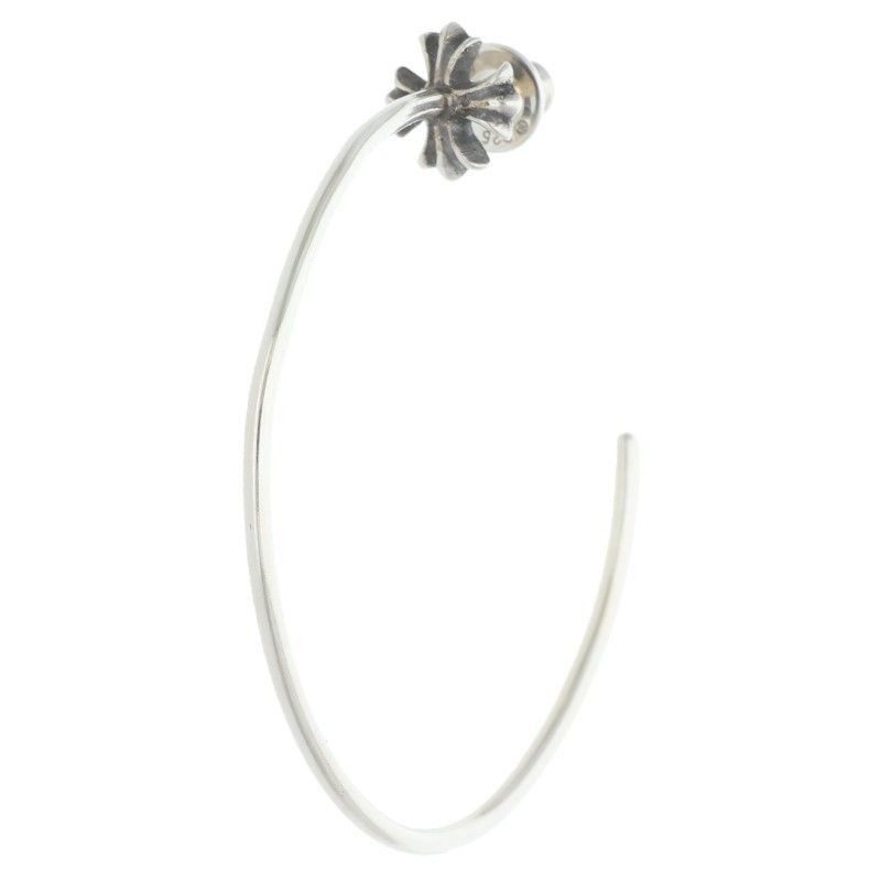 Chrome Hearts Hoop CH Pls CH Plus Silver Earrings