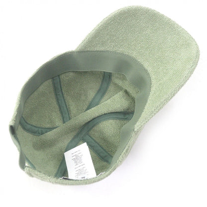 Hermes Davis Cotton Pile Baseball Cap Hat Green — view 4
