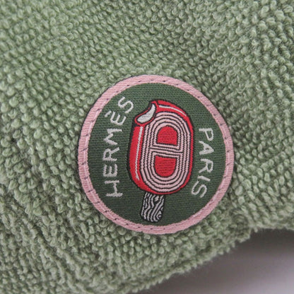 Hermes Davis Cotton Pile Baseball Cap Hat Green — view 5
