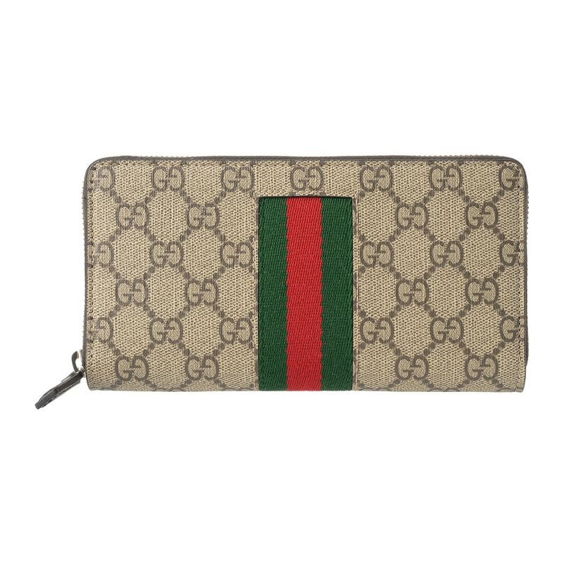 Gucci Long Wallet GG Supreme Beige Multi