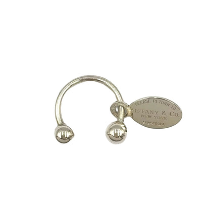 Tiffany & Co Return to Oval Silver Key Ring Key Holder
