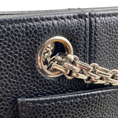 Chanel Women's Chain Turnlock Caviar Skin Shoulder Bag Ws8218 Black