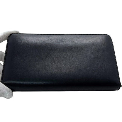 Loewe Round Zipper Long Wallet Black Anagram 133.87l92