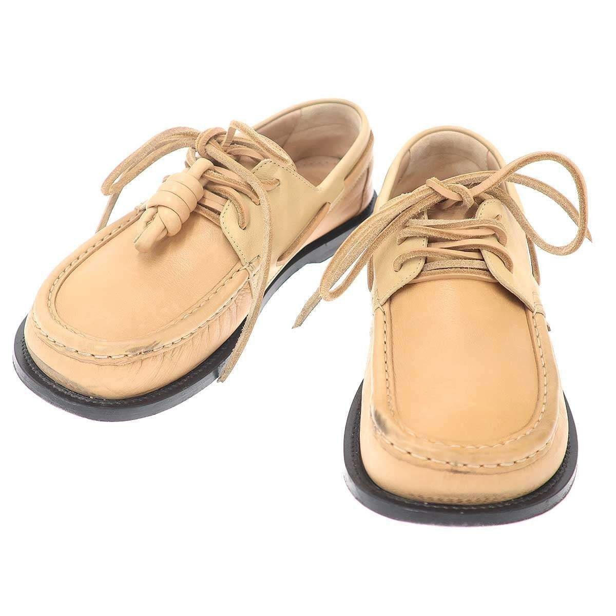 Loewe Campo Boat Shoes Beige 38