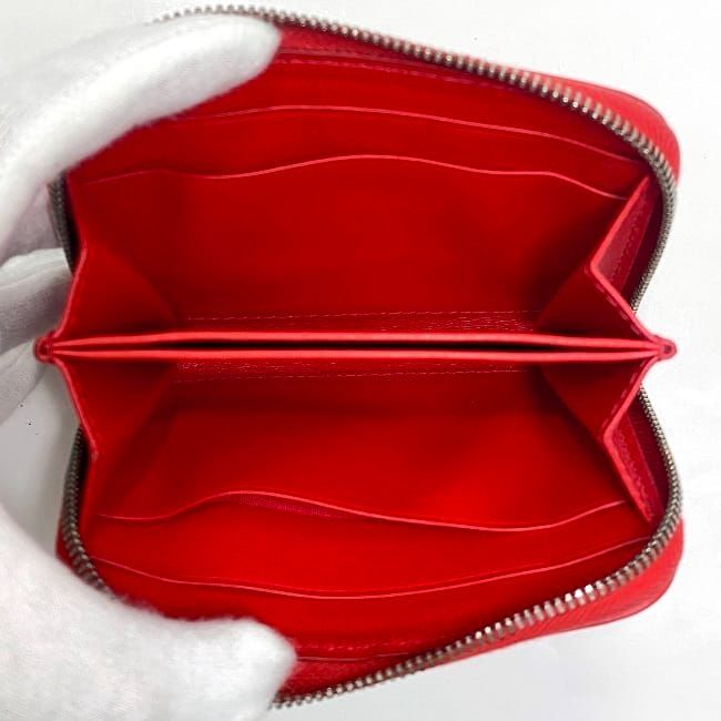 Bottega Veneta Coin Case Ec22965 Red Intrecciato