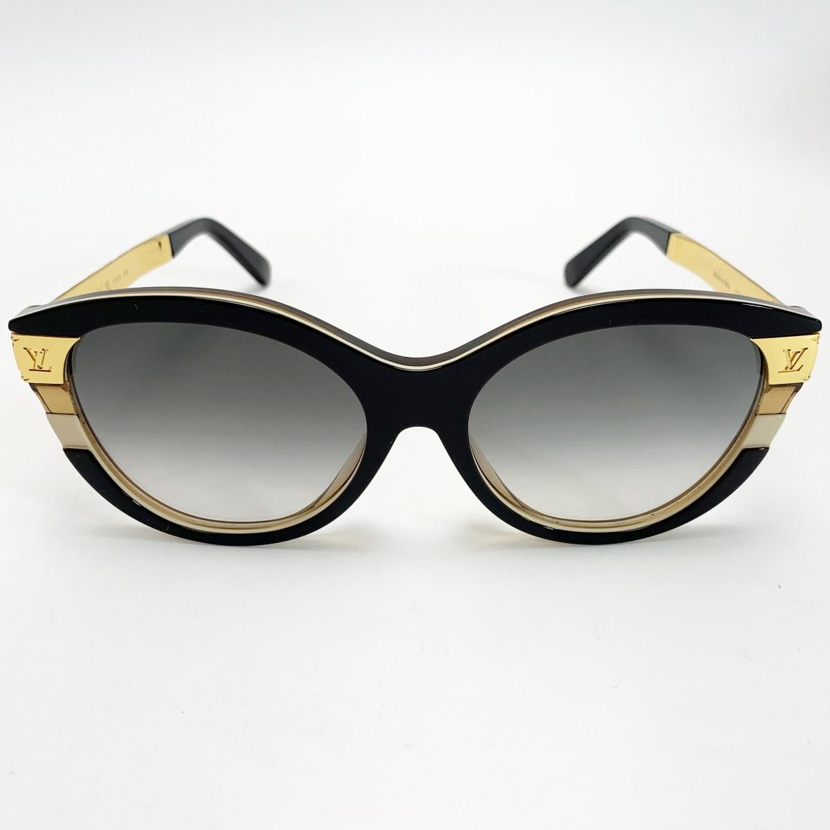 Louis Vuitton Sunglass Es Monogram Metal Frame Z1857e Noir X Gold Box with Bag