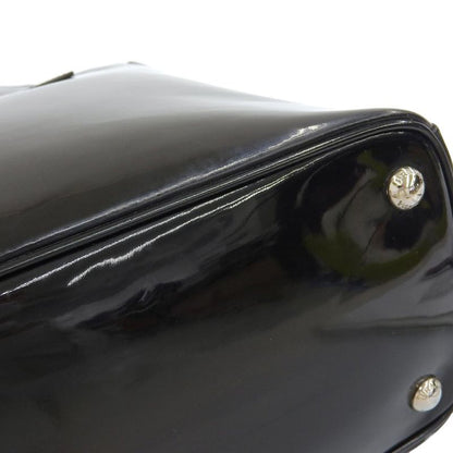 Prada Current Mirano Tag Bn2493 Enamel Triangle Logo Tote Bag Black