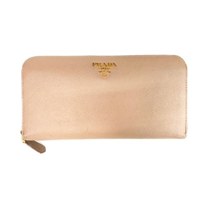 Prada Round Long Wallet Saffiano 1 Ml506 Pink