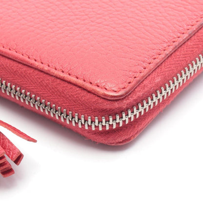 Gucci Round Wallet Bamboo Red Leather Bambu — view 6