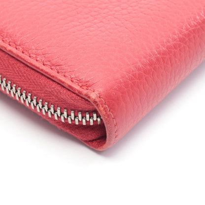 Gucci Round Wallet Bamboo Red Leather Bambu — view 8