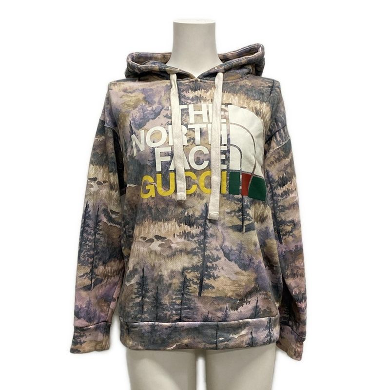 Gucci Hoodie Size XXS - 672474 Gray X Pink X Multi Long Sleeves / THE North