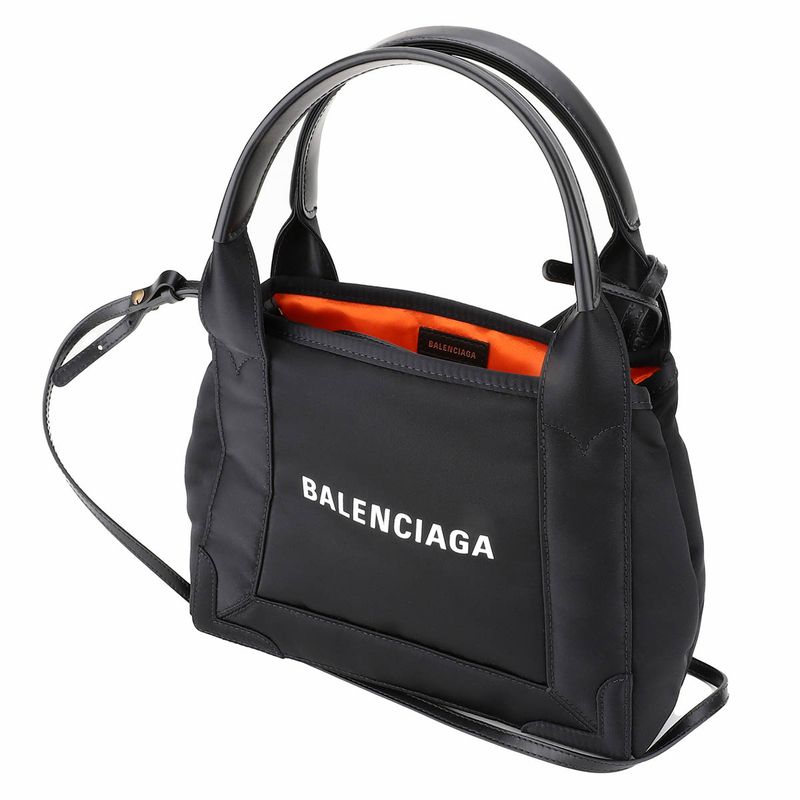 Balenciaga Tote Bag Navy Cabas Su Black/orange