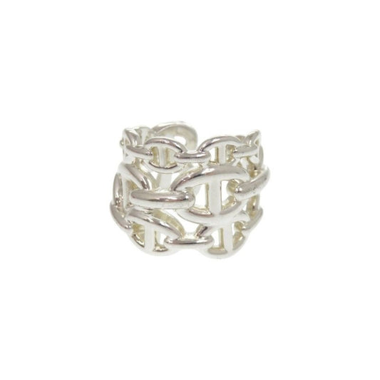 Hermes Chaine D'ancre Anchene GM Size 53 Silver 925 Ring 0340