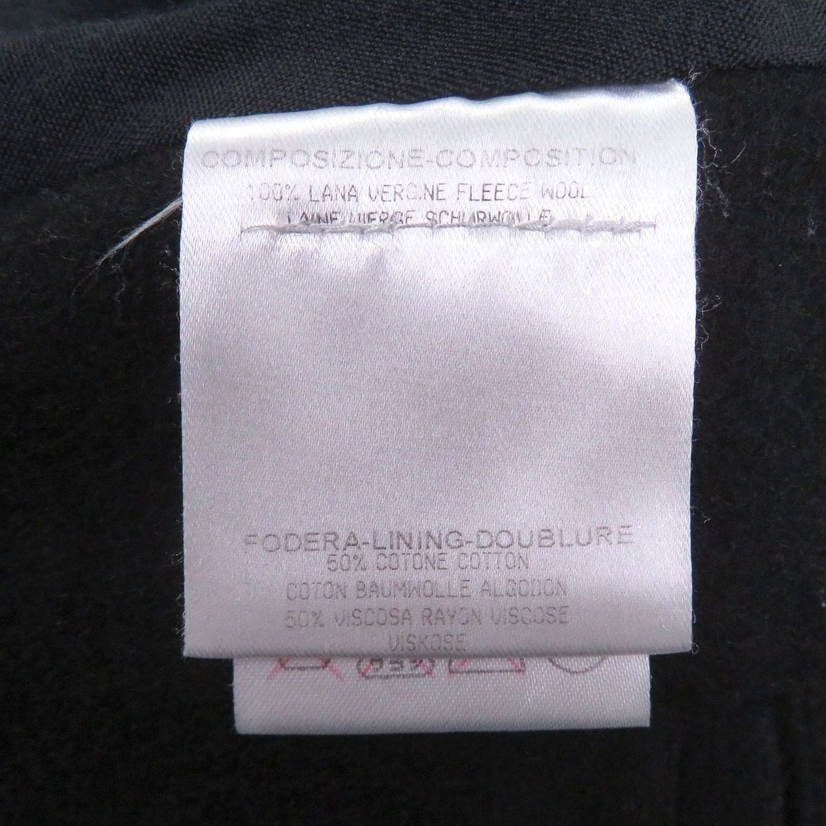 Saint Laurent Yves Wool Cassandra Logo Double Breasted Coat Black 44 — view 9