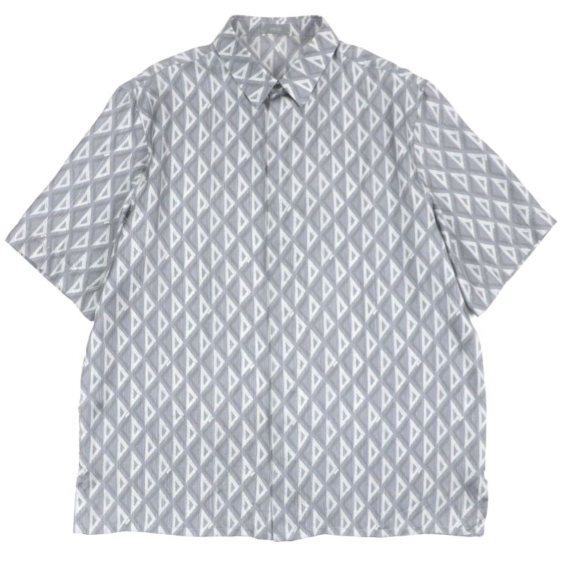 DIOR 19c545a5797 CD Diamond Twill Silk Shirt 100% Silk Wing Tailoring Logo