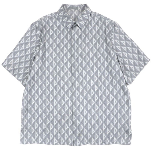 DIOR 19c545a5797 CD Diamond Twill Silk Shirt 100% Silk Wing Tailoring Logo