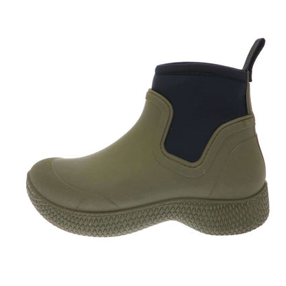 Celine 18ss Phoebe Period Side Gore Ankle Rain Boots Khaki 35