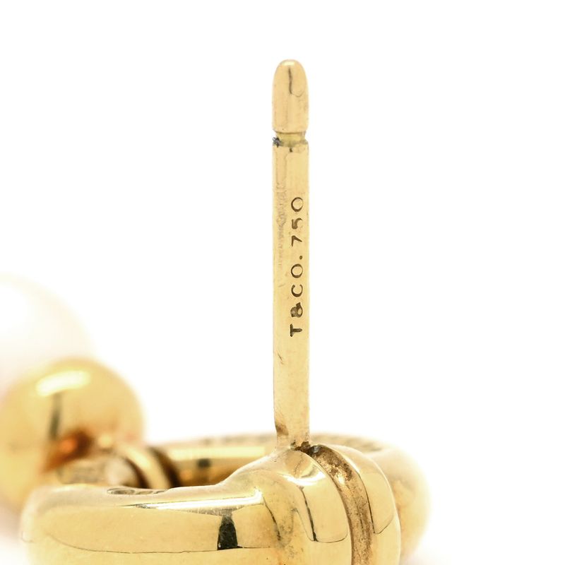 Tiffany & Co Tiffany & Co Earrings Pearl Earrings 18k Yellow Gold Pearl White X