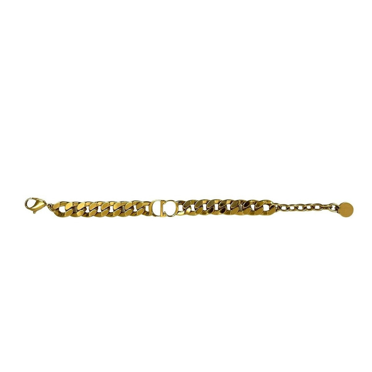 Dior Christian Dances Etoile Bracelet CD Logo Chain Gold — view 6