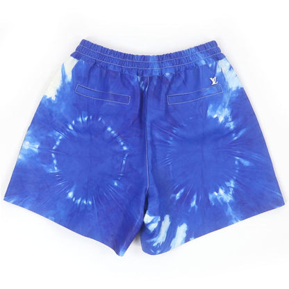 Louis Vuitton 23SS Amen Break LV Logo Hardware Tie Dye Pattern Leather Shorts