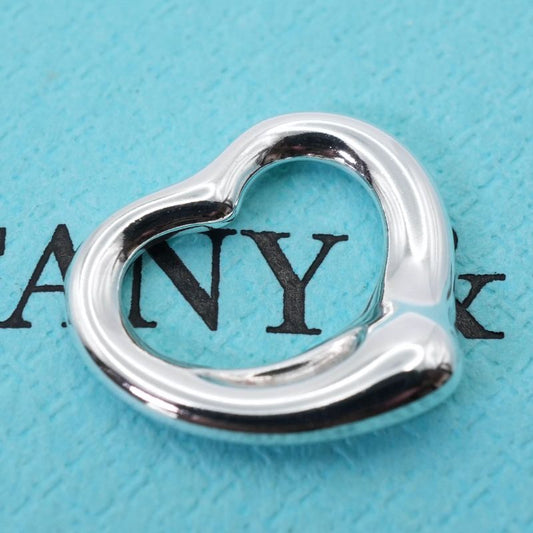 16mm (0.63in)tiffany & Co Open Heart Silver Necklace Top 25-1198