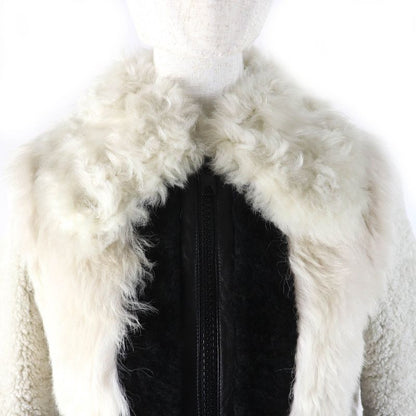 Celine 2 8f70/3568 Phoebe Period Lamb Skin Zip Up Shear Ring Mouton Coat