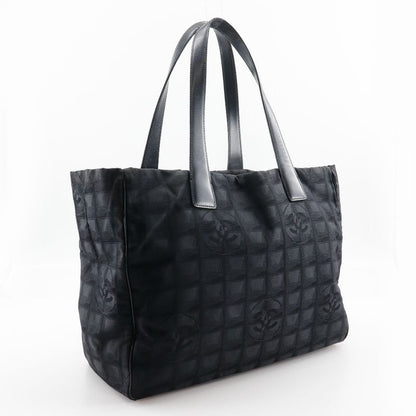 Chanel Tote MM New Travel Line A15991 Nylon Canvas Black Ladies Tote Bag