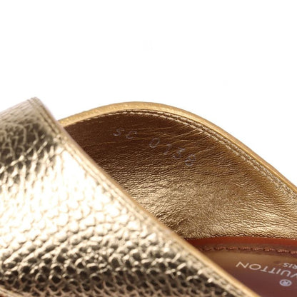 Louis Vuitton '18 Studded Leather Sandals Women's 36 Sc0138 Gold Made In Italy