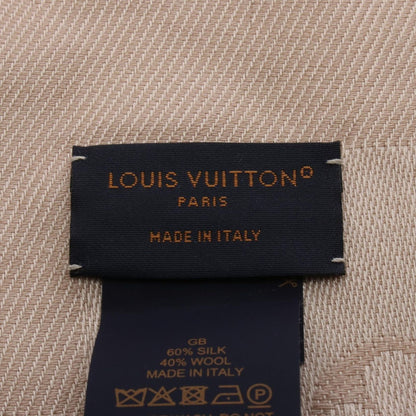 Louis Vuitton Monogram Ecru Silk Wool Shawl — view 2
