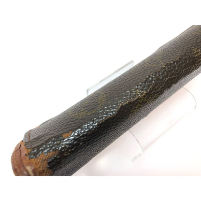 Louis Vuitton Bifold Wallet L-Shaped Zipper Monogram Porte Monet Pied Tresor