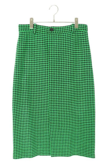 Balenciaga 626564 Tiu12 Staggered Wool Long Skirt Women 38