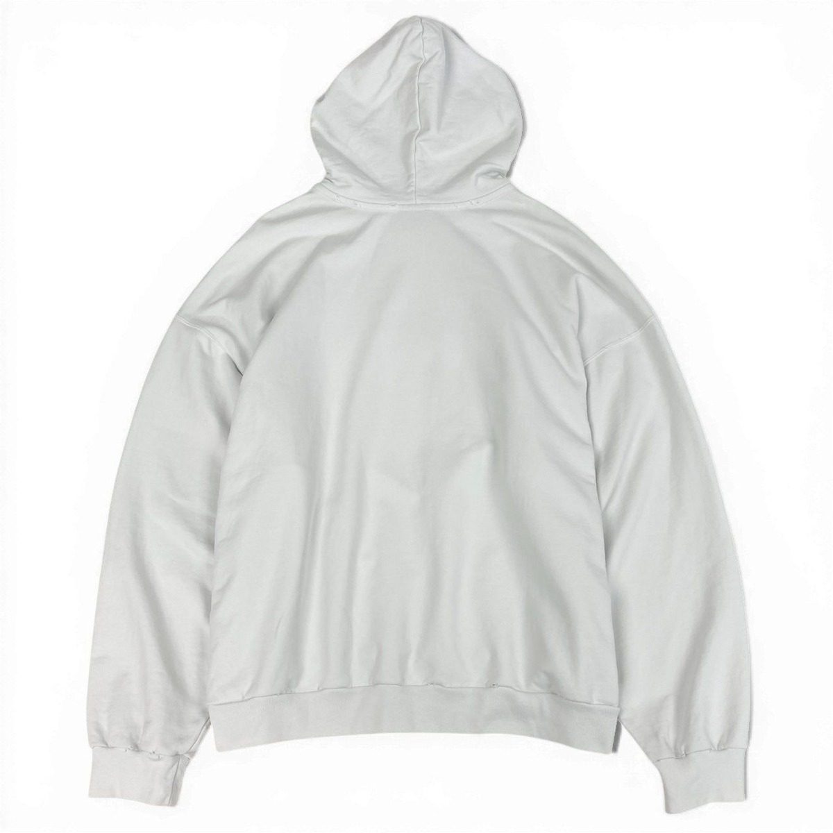 Balenciaga D7 Distressed Hoodie Demna Era M White — view 3