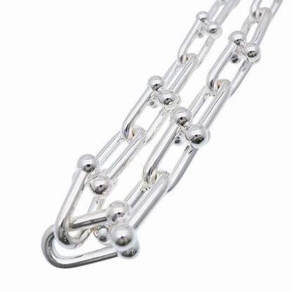 Tiffany & Co Hardware Graduated Link Necklace 1068g Silver 925 Accessory