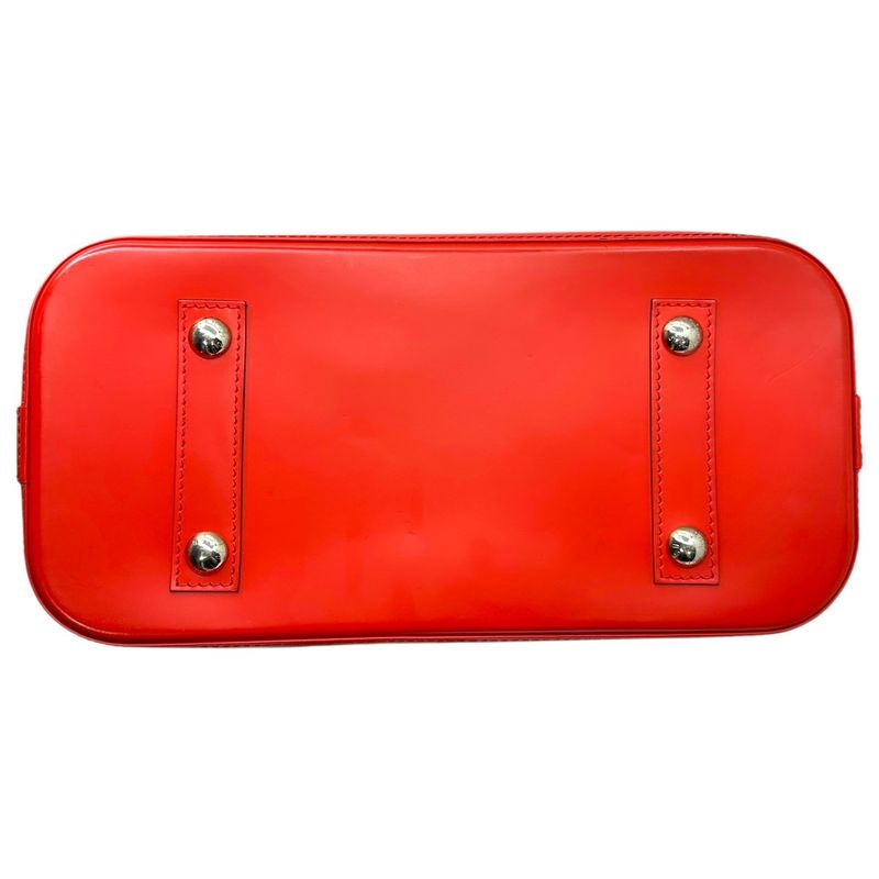 Louis Vuitton Alma Epi Alma Epi Hand Bag M52147 Red Leather with Box Sn3154