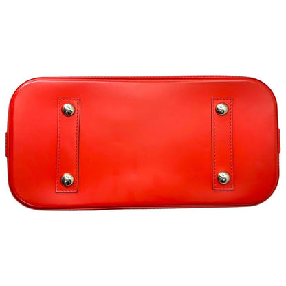 Louis Vuitton Alma Epi Alma Epi Hand Bag M52147 Red Leather with Box Sn3154