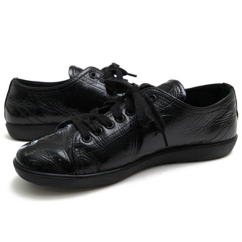 Prada Shoes Sneakers Low Cut Women Enamel Patent Leather — view 3