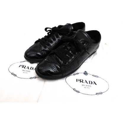 Prada Shoes Sneakers Low Cut Women Enamel Patent Leather — view 9