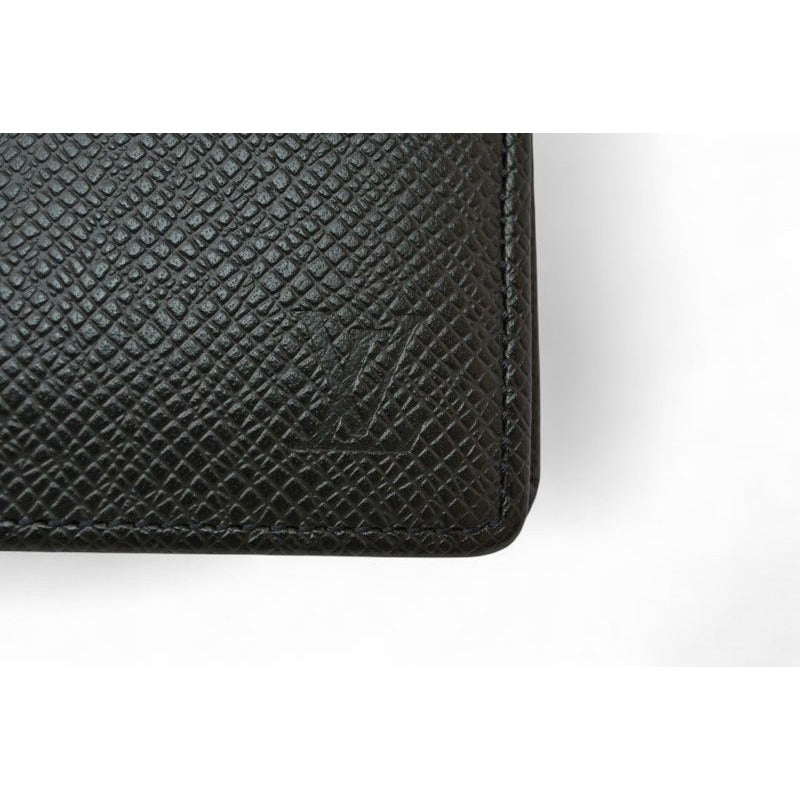 Louis Vuitton Bifold Wallet Billfold Foldable Taiga Ardoise — view 12