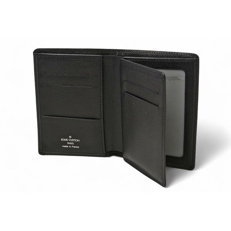 Louis Vuitton Bifold Wallet Billfold Foldable Taiga Ardoise — view 9