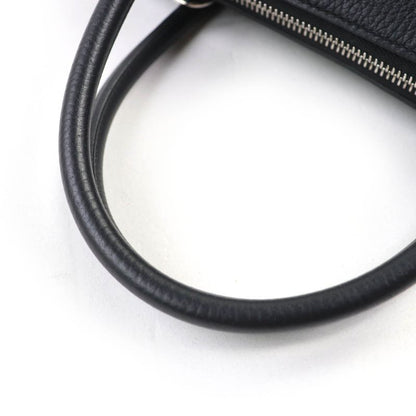 Hermes Bolide 31 Taurillon Clemence Silver Hardware Handbag Black Engraved Y