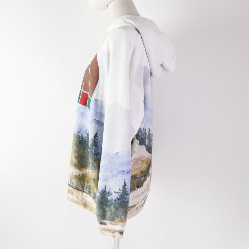 Gucci North Face 22SS 672474 Trail Print Sweatshirt Trail Print Hoodie Multi S