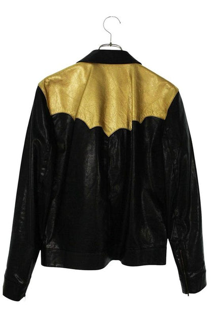 Saint Laurent Paris 373587 Y5he1 Leather Jacket Men's 46