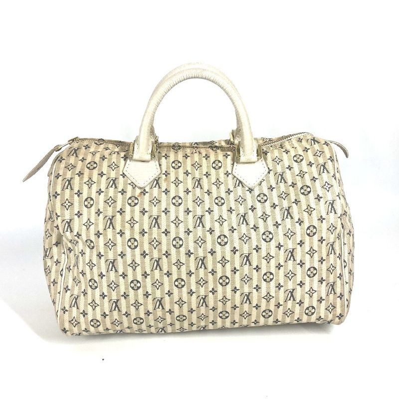 Louis Vuitton Speedy 30 M95500 Monogram Mini Lin Canvas White