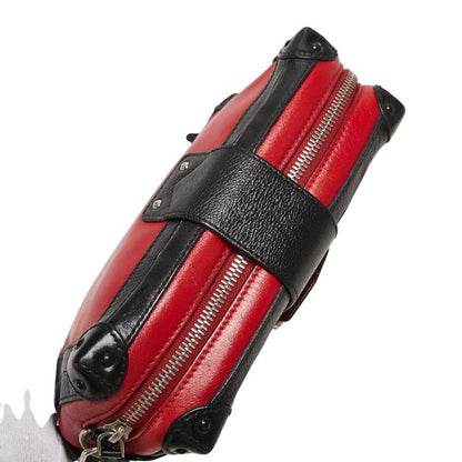 Louis Vuitton Petite Mal Soft MM Red Black Leather Women Louis Vuitton