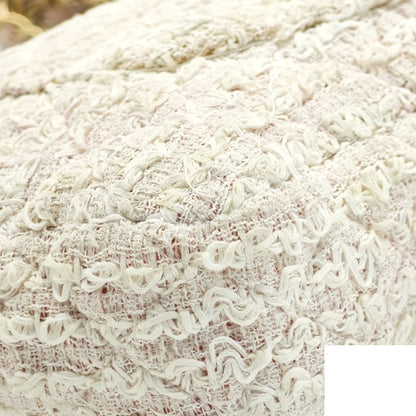 Chanel Quilted Shoulder Bag Tweed Pink — view 8