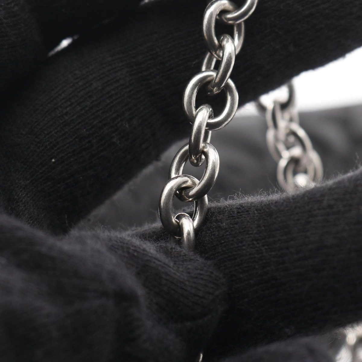 Prada Shoulder Bag Re Edition Black Nylon Leather Re Embroidered Drill — view 7