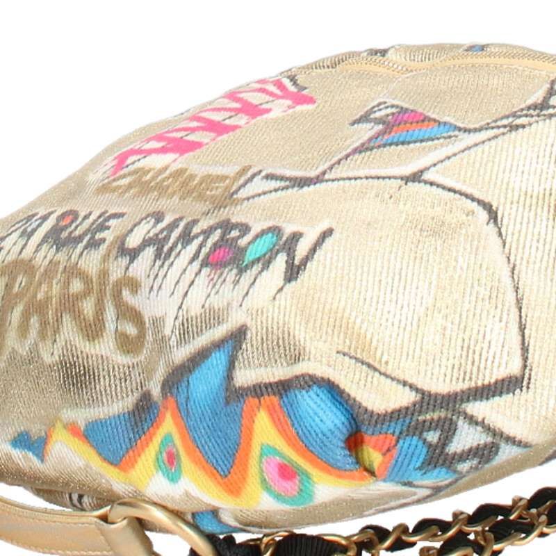 Chanel Egyptian Graffiti Design Chain Waist Bag For Men