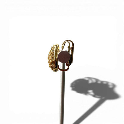 Dior C4 Drop Luxury Earrings Gold Rhinestone — view 3