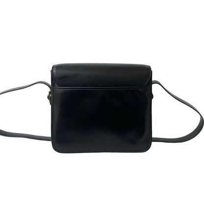 Celine Vintage Logo Ring Hardware Calf Leather Shoulder Bag