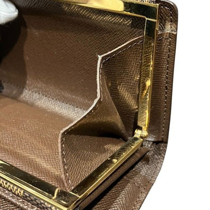 Louis Vuitton Damier Porte Feuille Viennois N61674 Bifold Wallet Unisex